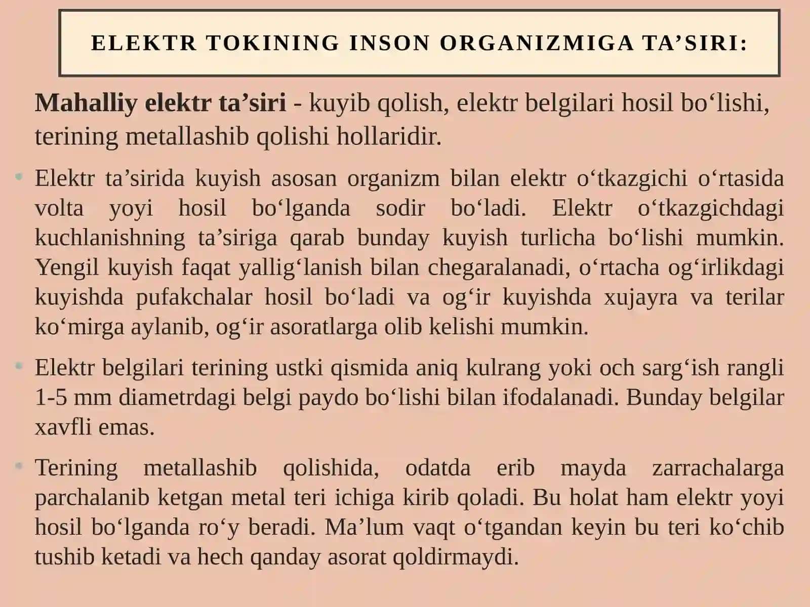 Elektr va texnika xavfsizlik asoslari 3