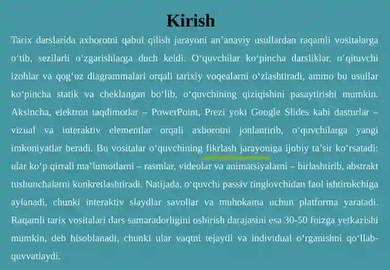 Tarixta’liminga Elektron Taqdimot Ahamiyati 3