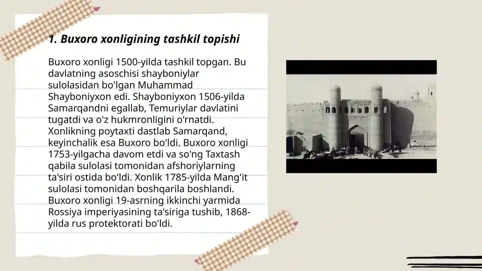 Sònggi òrta asrlarda Buxoro xonligi:ma'muriy tuzilishi va davlat boshqaruvi 3