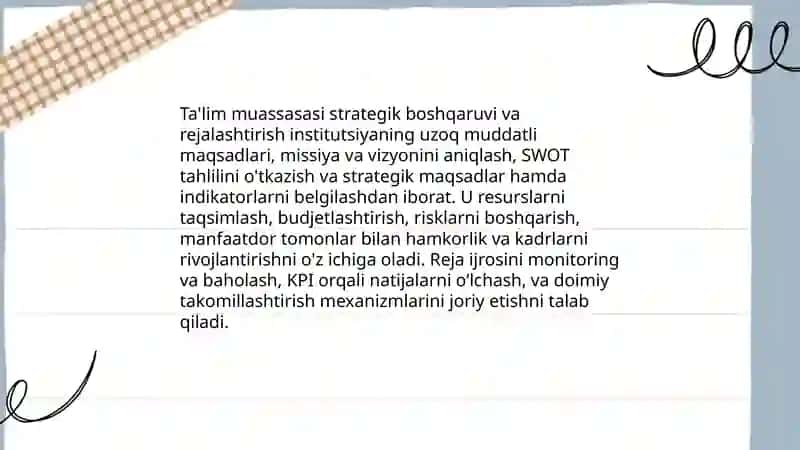 Ta'lim muassasi menejmenti 3