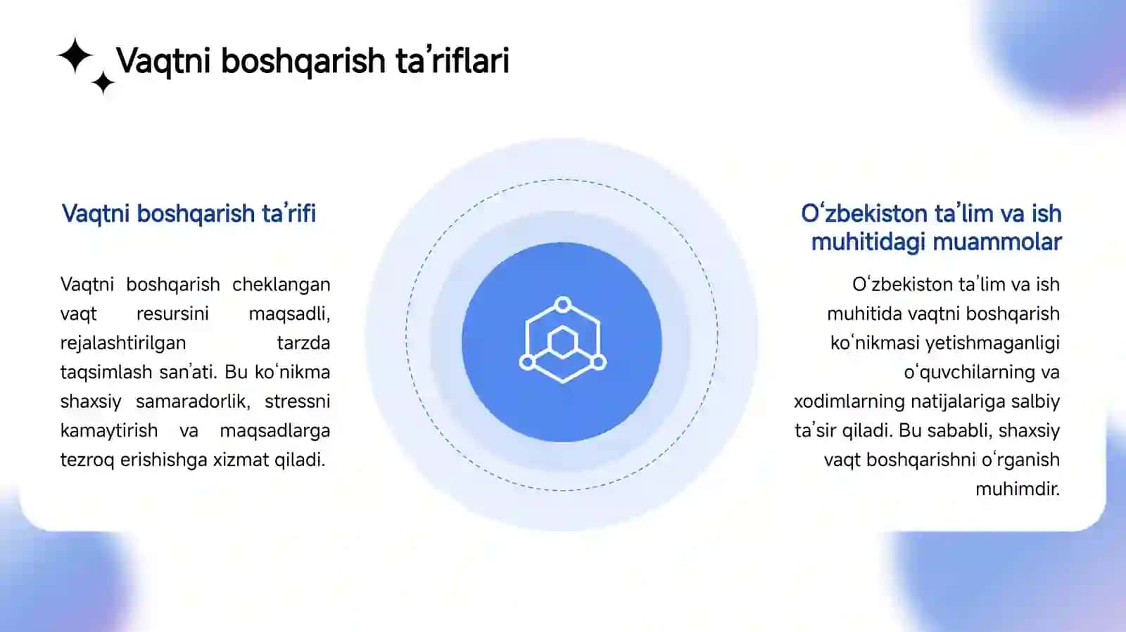 Vaqtni boshqarish: rivojlantirish yoʻllari 3