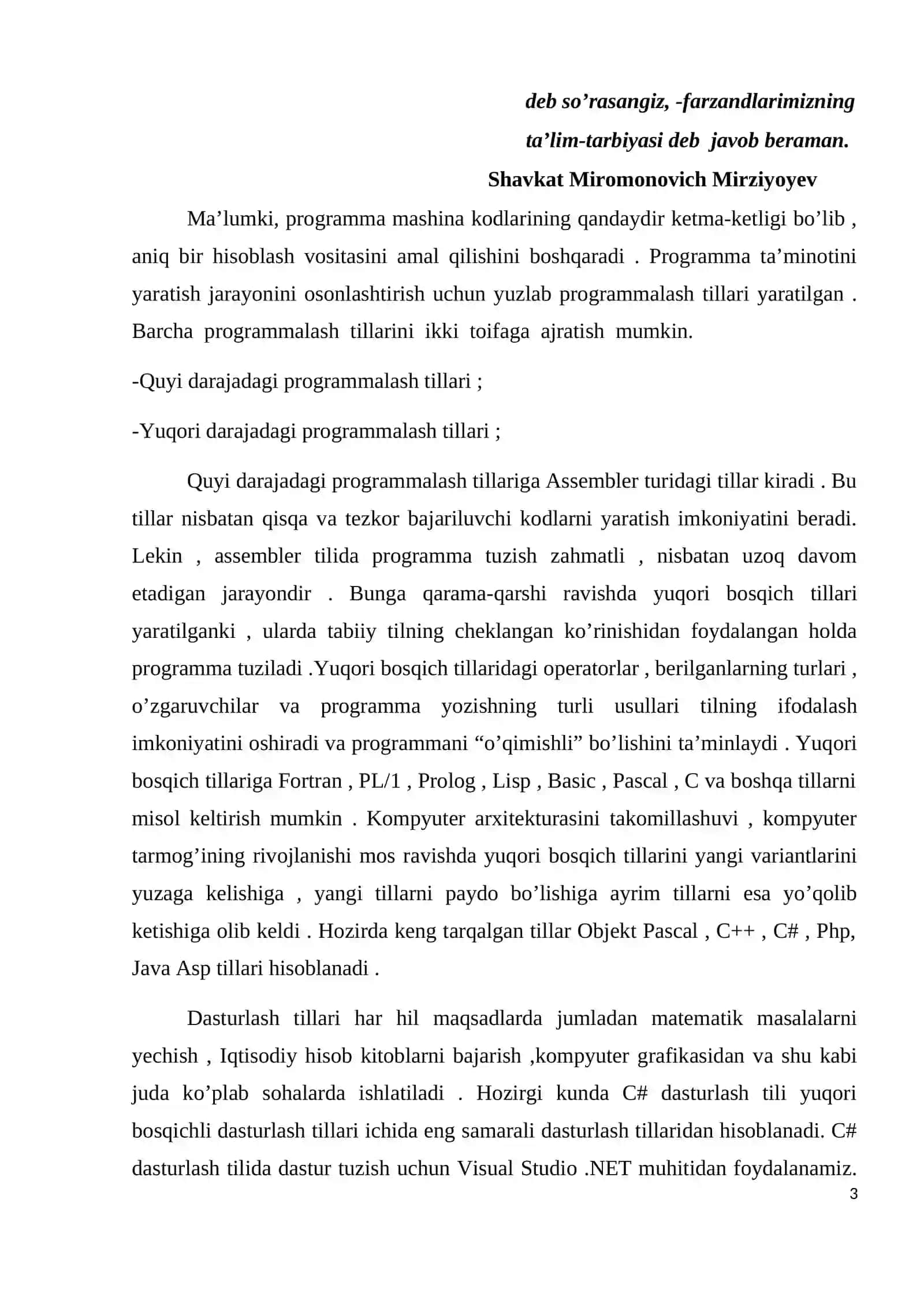 Nomlar fazosidan foydalanish.Dll kutubxona yaratish va bog’lash 3