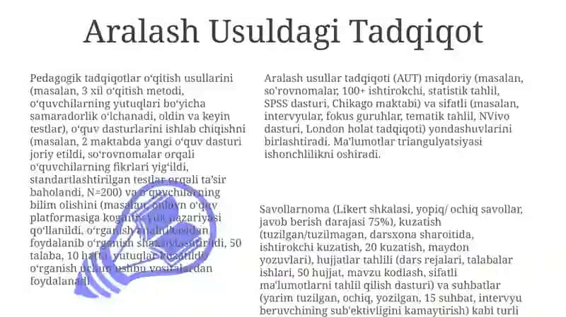 Pedagogik tadqiqotlarning metologik vositalari 3