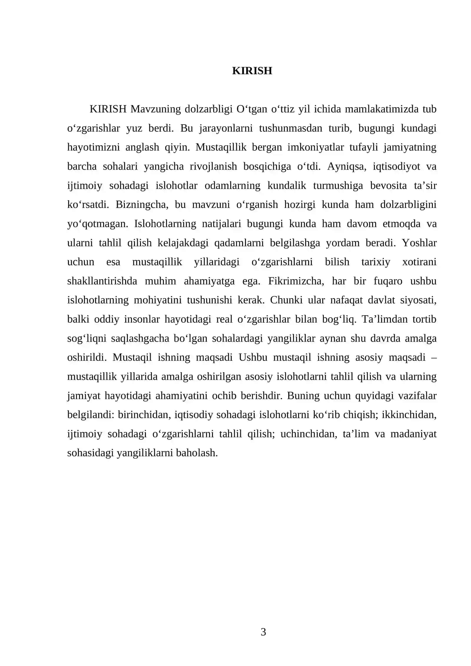 Mustaqillik yillarida amalga oshirilgan islohatlar 3