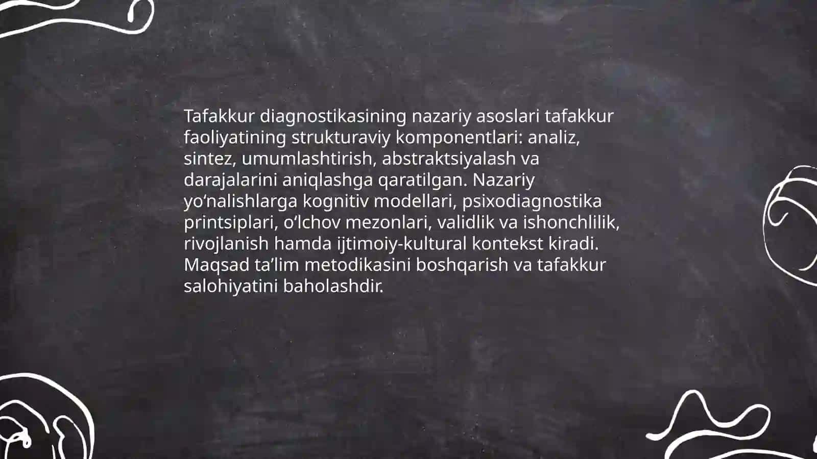 Tafakkur diagnostikasi 3