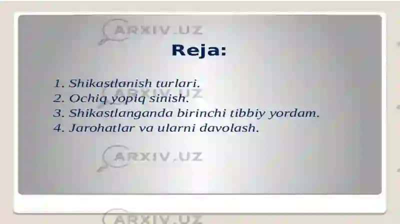 ISHLAB ChIQARISHDAGI SHIKASTLANISHLARDA BIRINCHI YORDAM KO‘RSATISH 3