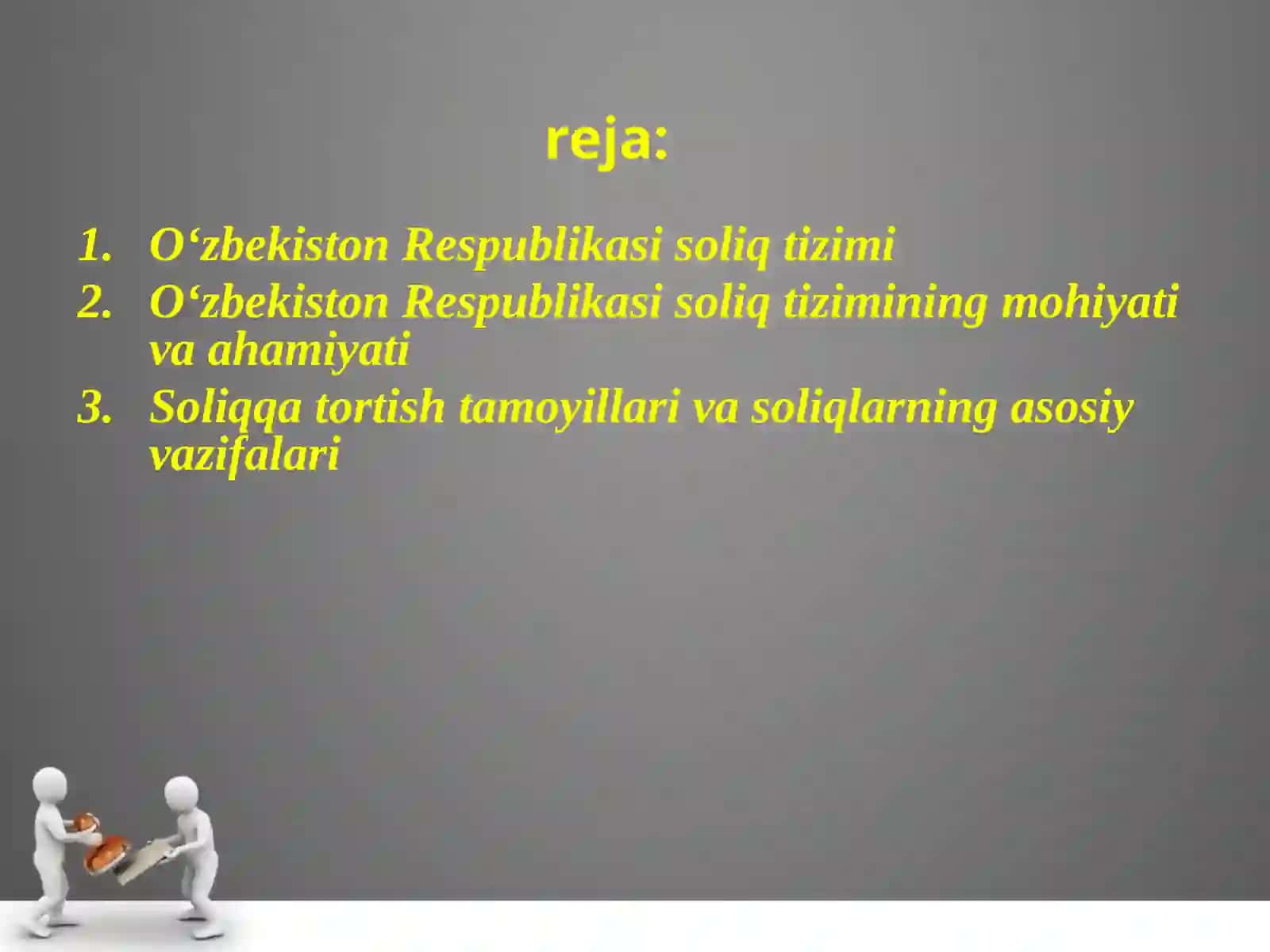 SOLIQ TIZIMI VA UNING ASOSIY YO‘NALISHLARI 3
