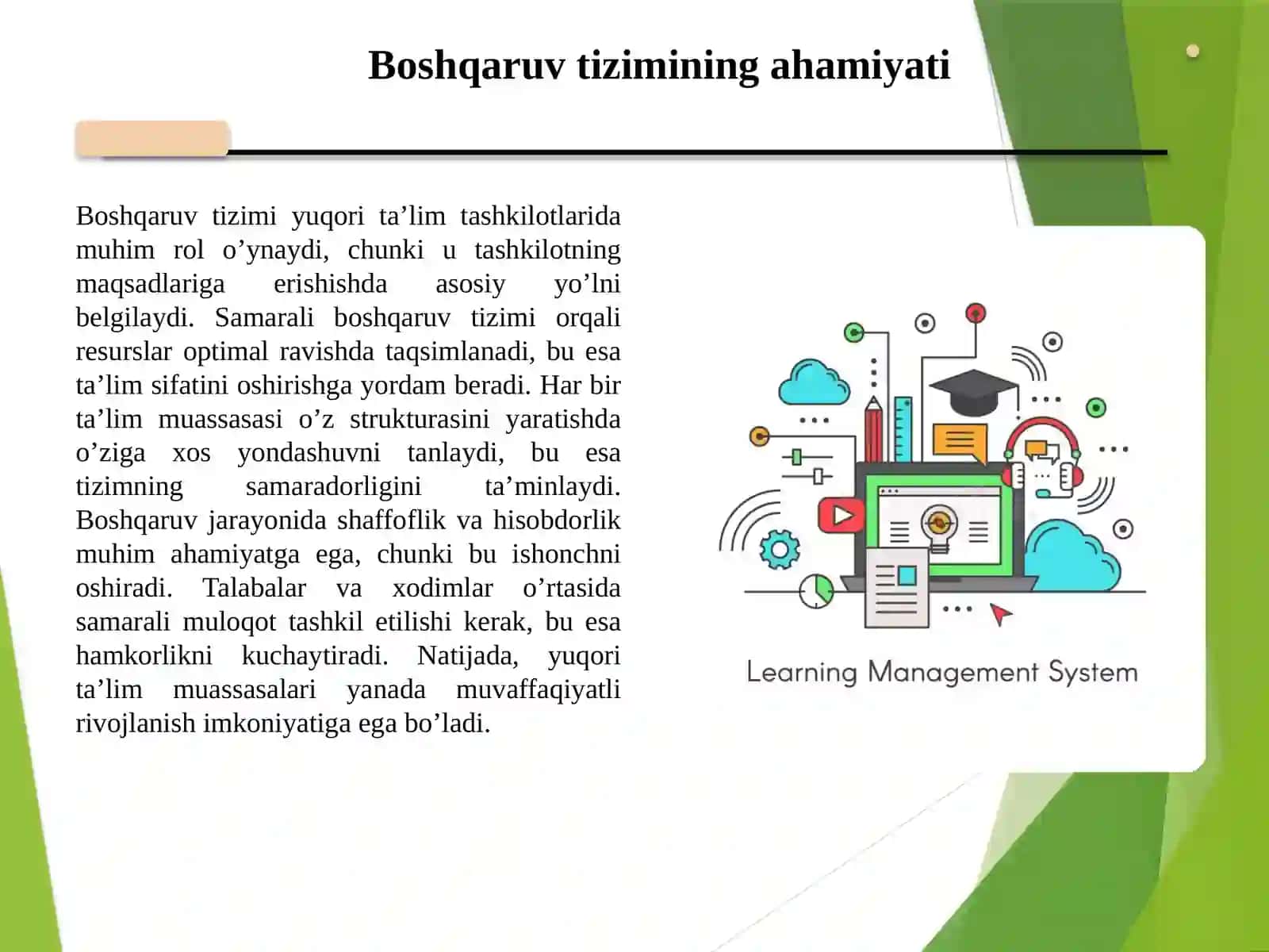 Yuqorita'lim tashkilotlari daboshqaruv vaularning strukturasi 3