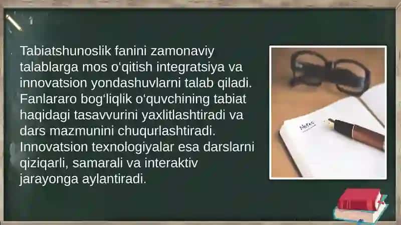 Tabiatshunoslik fanini o‘qitishda ta’lim integratsiyasi va innovatsiyasi 3
