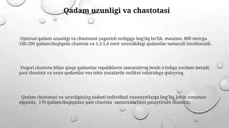 Yugurish Texnikasi 3