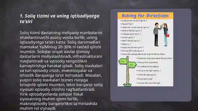 Soliqlar vositasida iqtisodiyotni tartibga solish yo'nalishlari 3