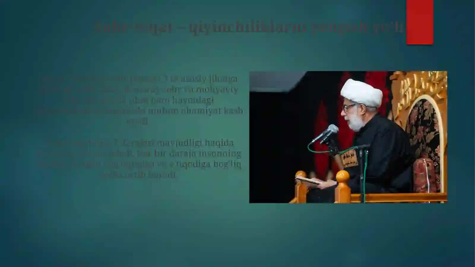 Sabr-toqat – qiyinchiliklarni yengish yo'li 3