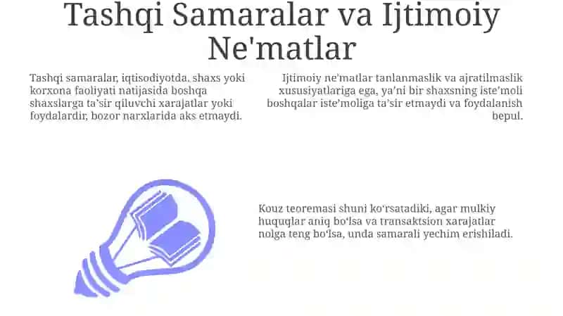 Tashqi Samaralar va Ijtimoiy Ne'matlar 3