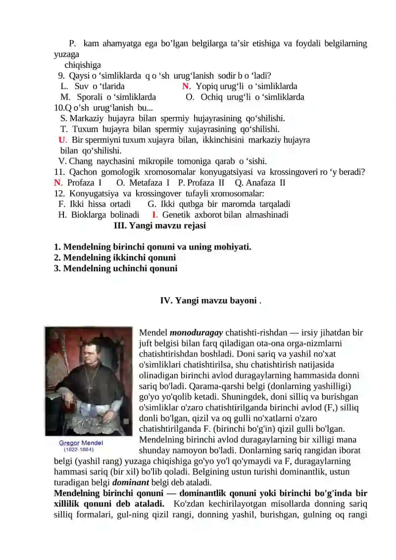 9-sinf biologiya darslarida’’Belgilarning irsiylanishi’’ mavzusini o’qitishda media manbalardan foydalanish 3