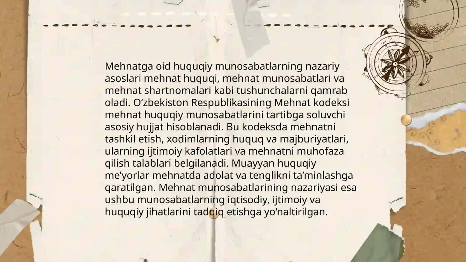 Mehnatga oid huquqiy munosabatlar va bioetika ta'limoti 3