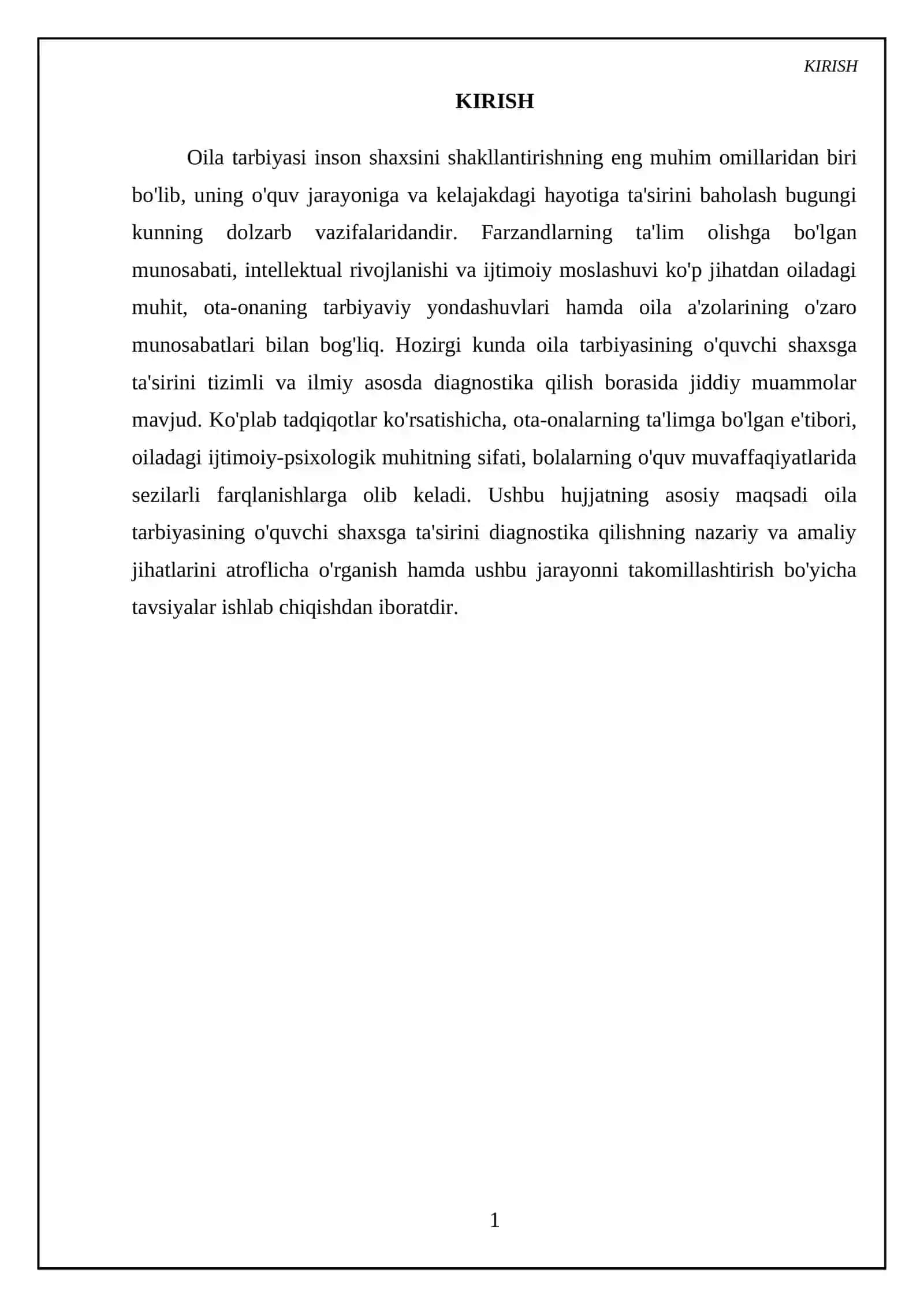 Oila tarbiyasining oquvchi shaxshga tasirini diagnostika qilish 3