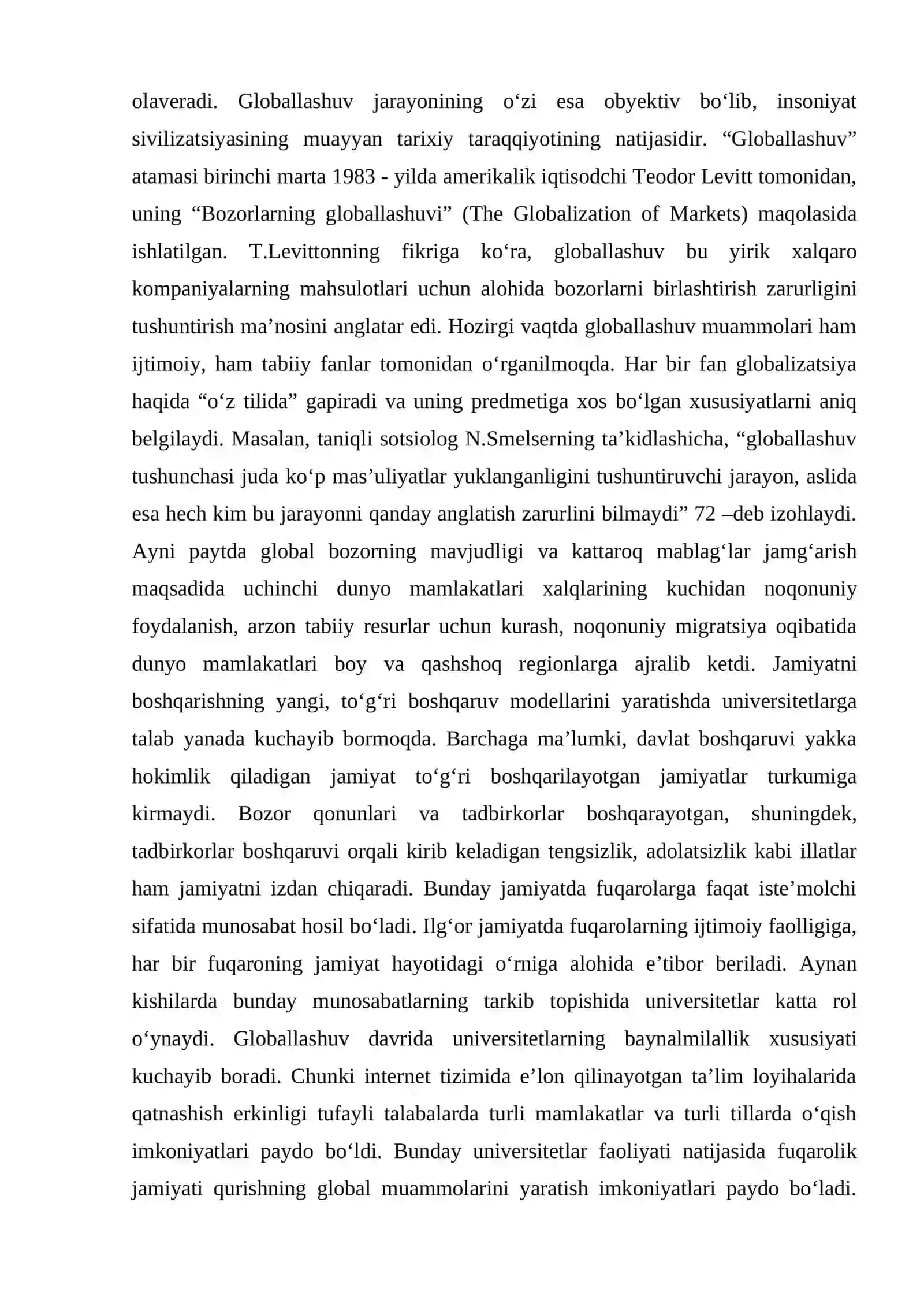 Ijtimoiy ish globalizatsiyasi. O‘zbekistonda ijtimoiy ishning rivojlanishi 3