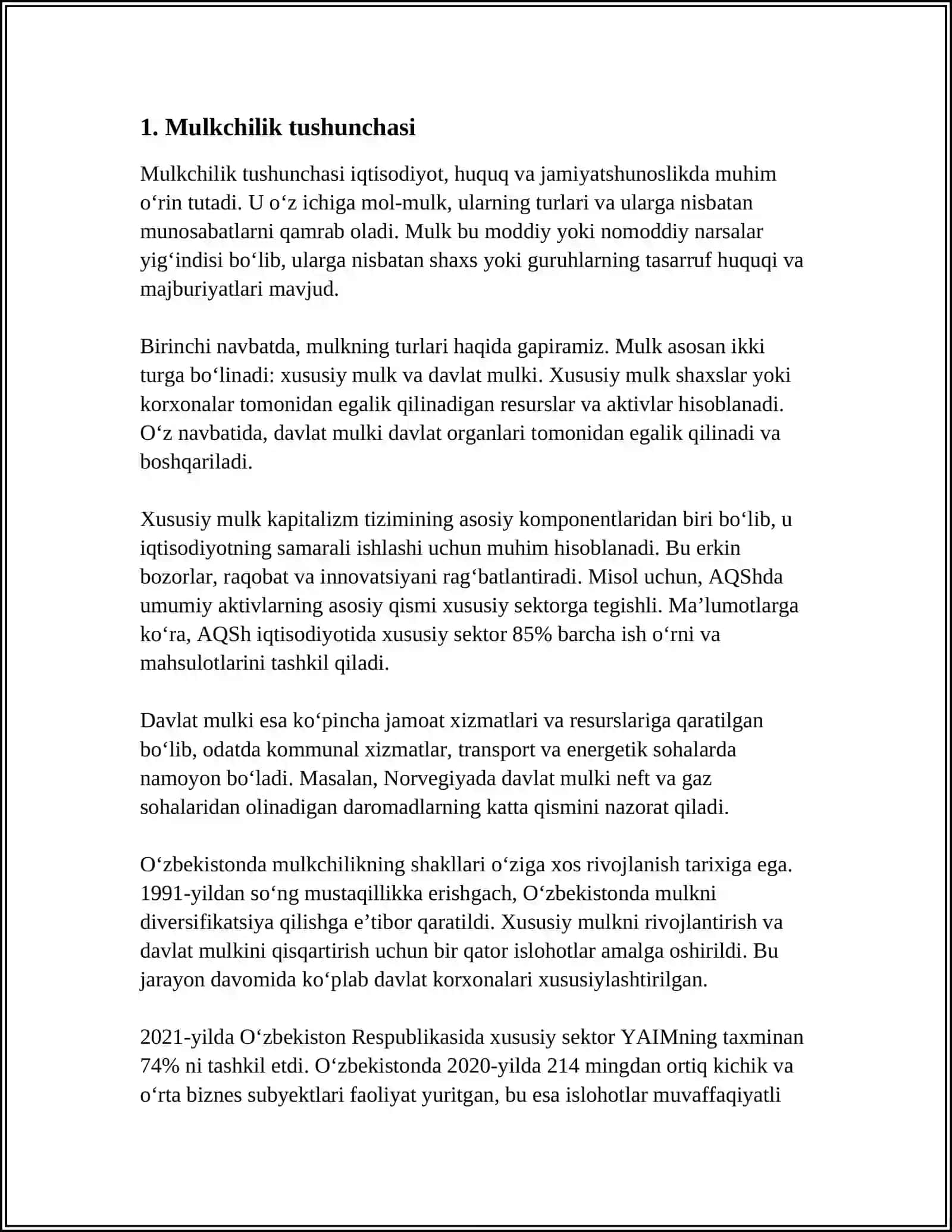 MULKCHILIK VA MULK HUQUQLARI NAZARIYASI 3