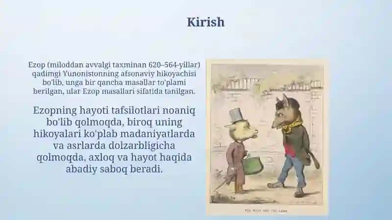Ezop va masalalari 3