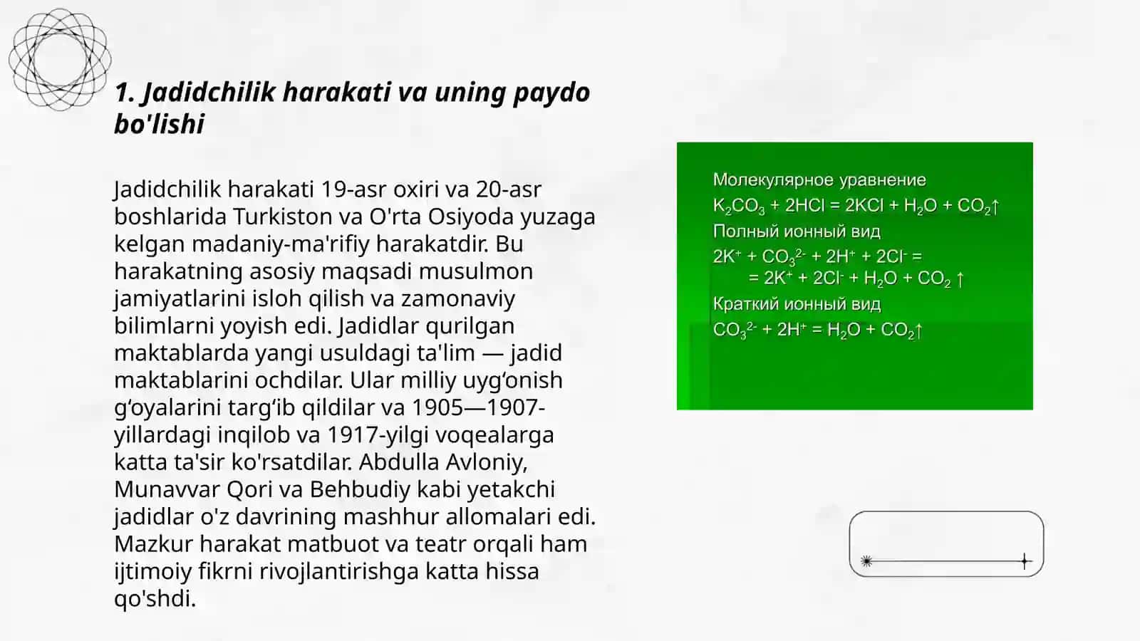 Jadid maʼrifatparvarlarining oʻlka ijtimoiy maʼnaviy hayotida tutgan oʻrni(Munavvarqori, Fitrat, Behbudiy,Avloniy va boshqalar) 3