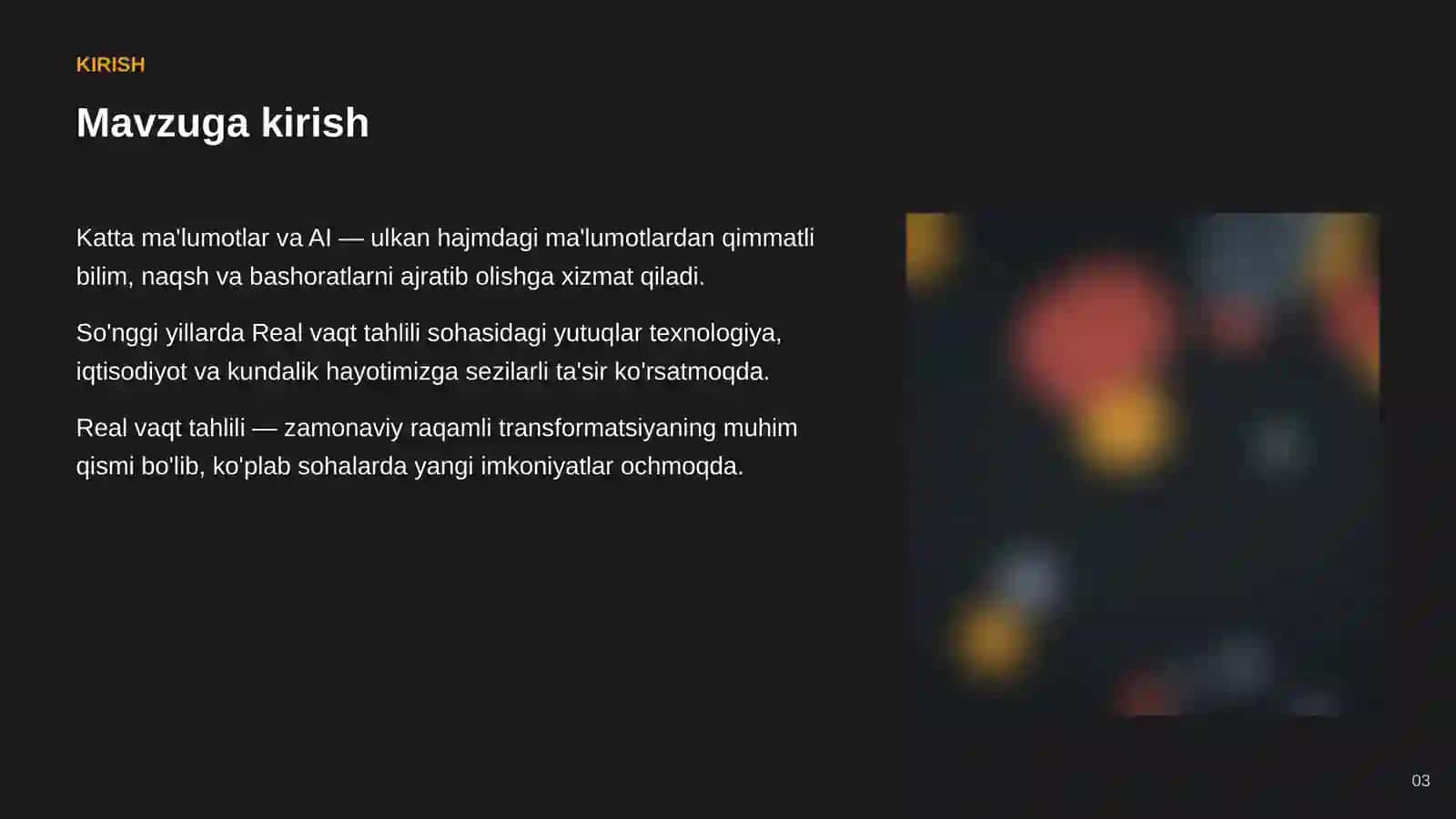SUN'IY INTELLEKT • AI VA KATTA MA'LUMOTLAR 3