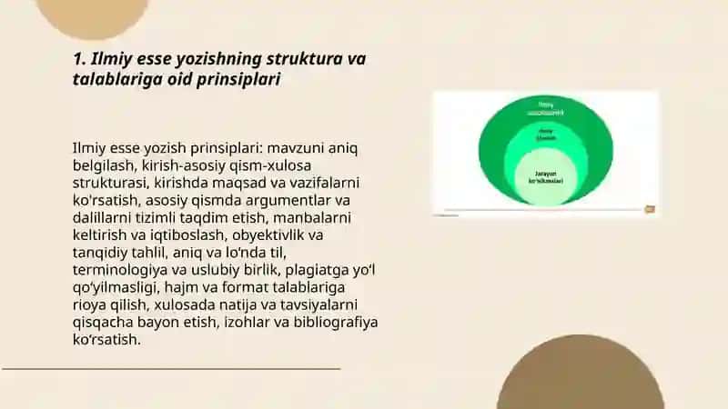Ilmiy esse yozishning struktura va talablariga oid prinsiplari 3