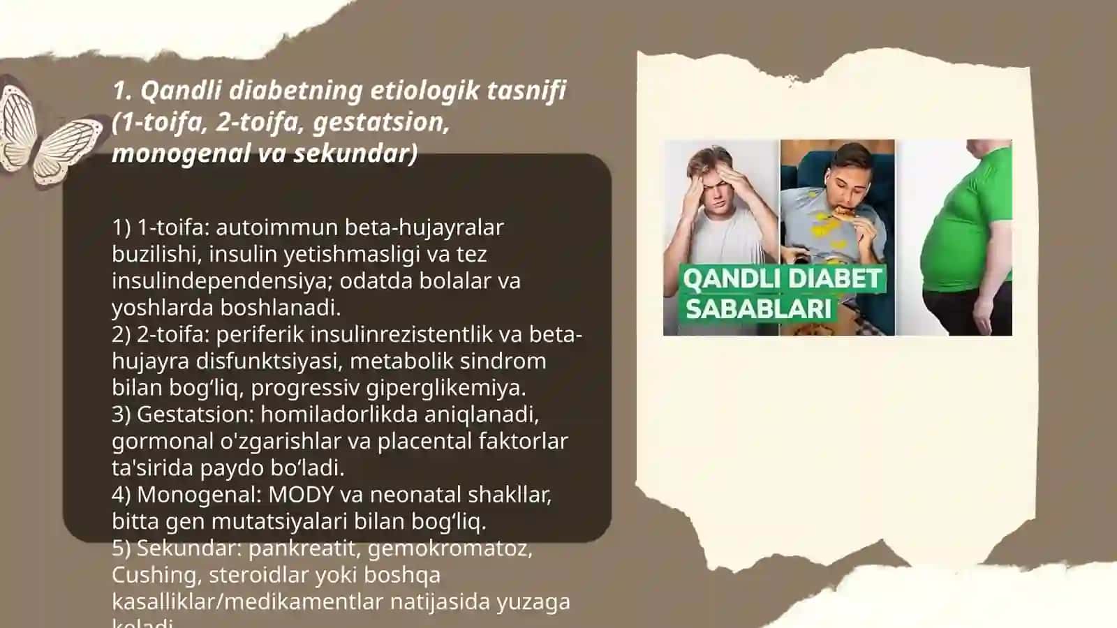 Qandli diabet etiologiyasi kilinikasi va diagnostikasi 3