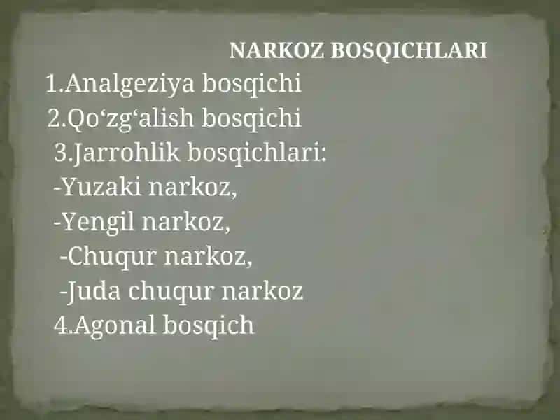 Endotraxealnarkozo'tkazishga ko'rsatmalar 3