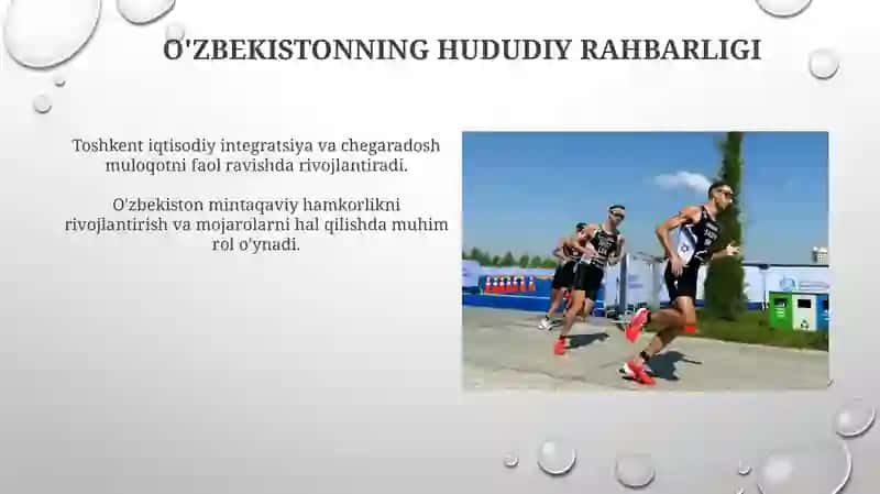 O'zbekistonning Markaziy Osiyoda tinchlik va barqarorlikni ta'minlashdagi o'rni 3