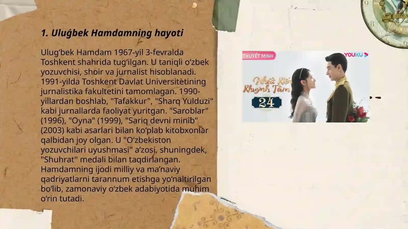 Uluģbek Hamdamning sòz hikoyasi 3