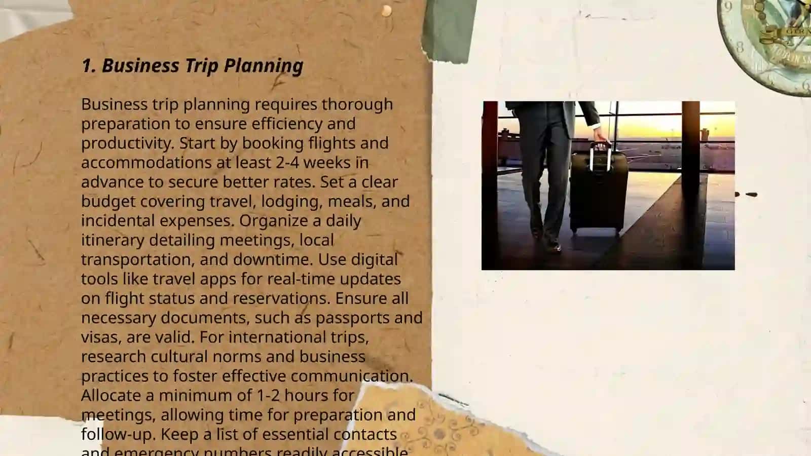 Business trip planning 3