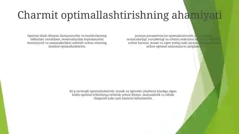Texnologik Jarayonlarda Optimal Sharmit 3