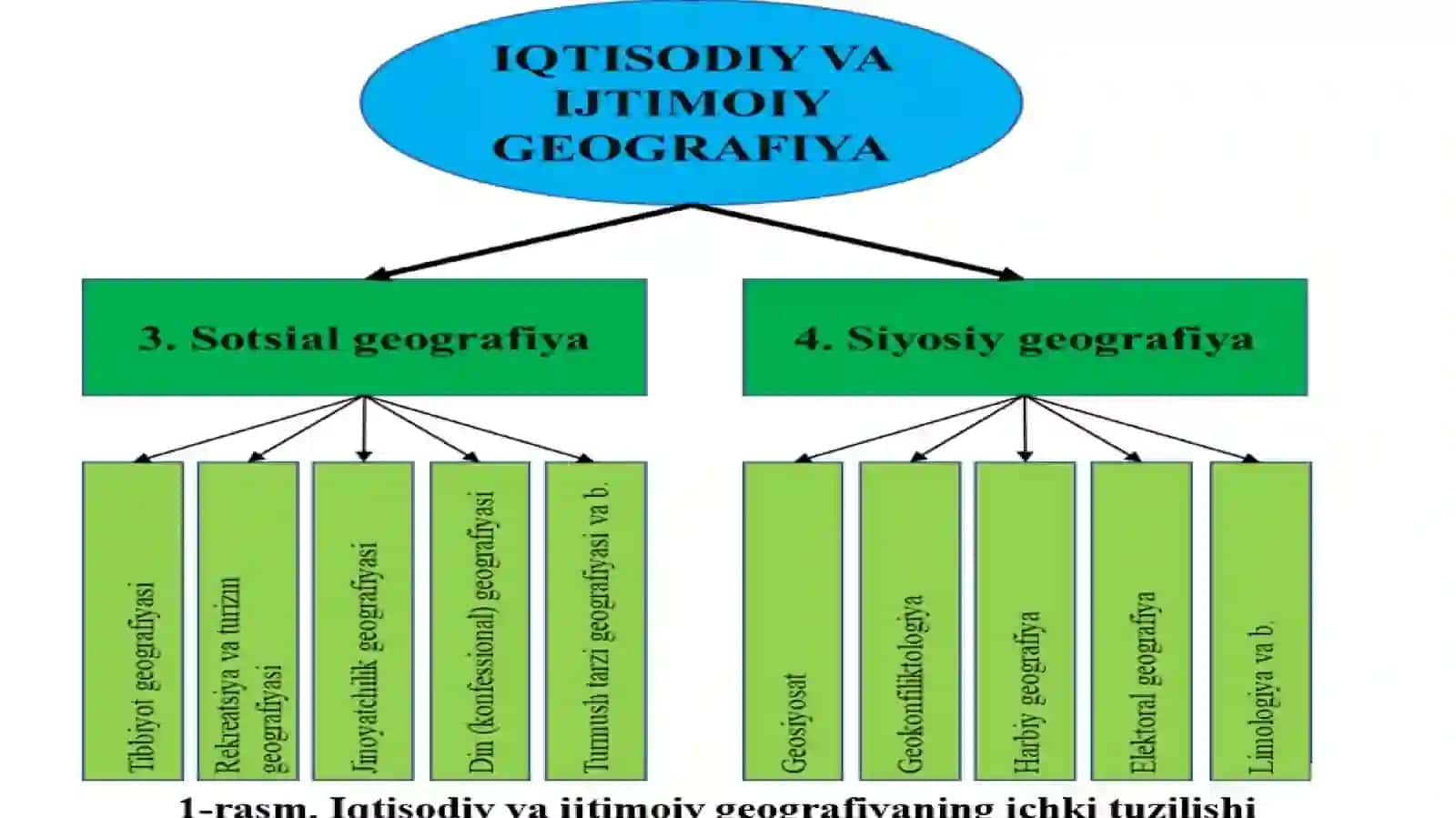 SOtsialgeografiya fanining obyekti, predmeti va fanlar tizimida tutgan O‘rni 3