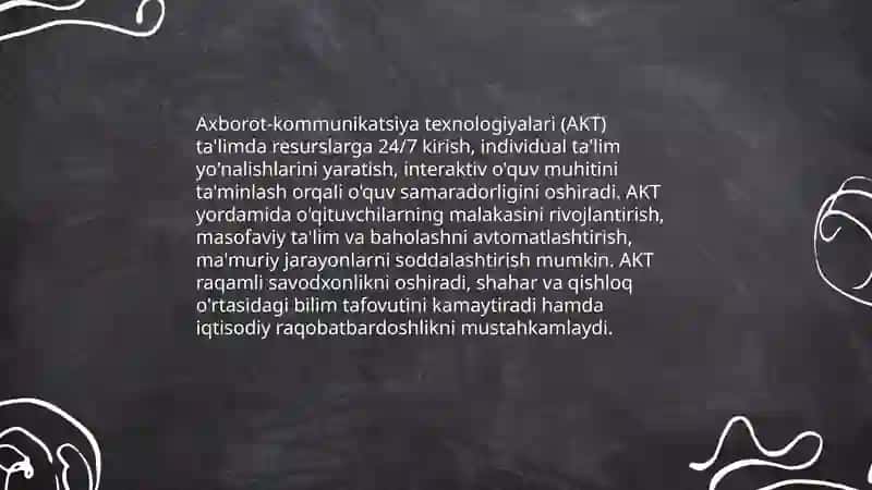 Axborot-kommunikatsiya texnologiyalari (AKT) 3