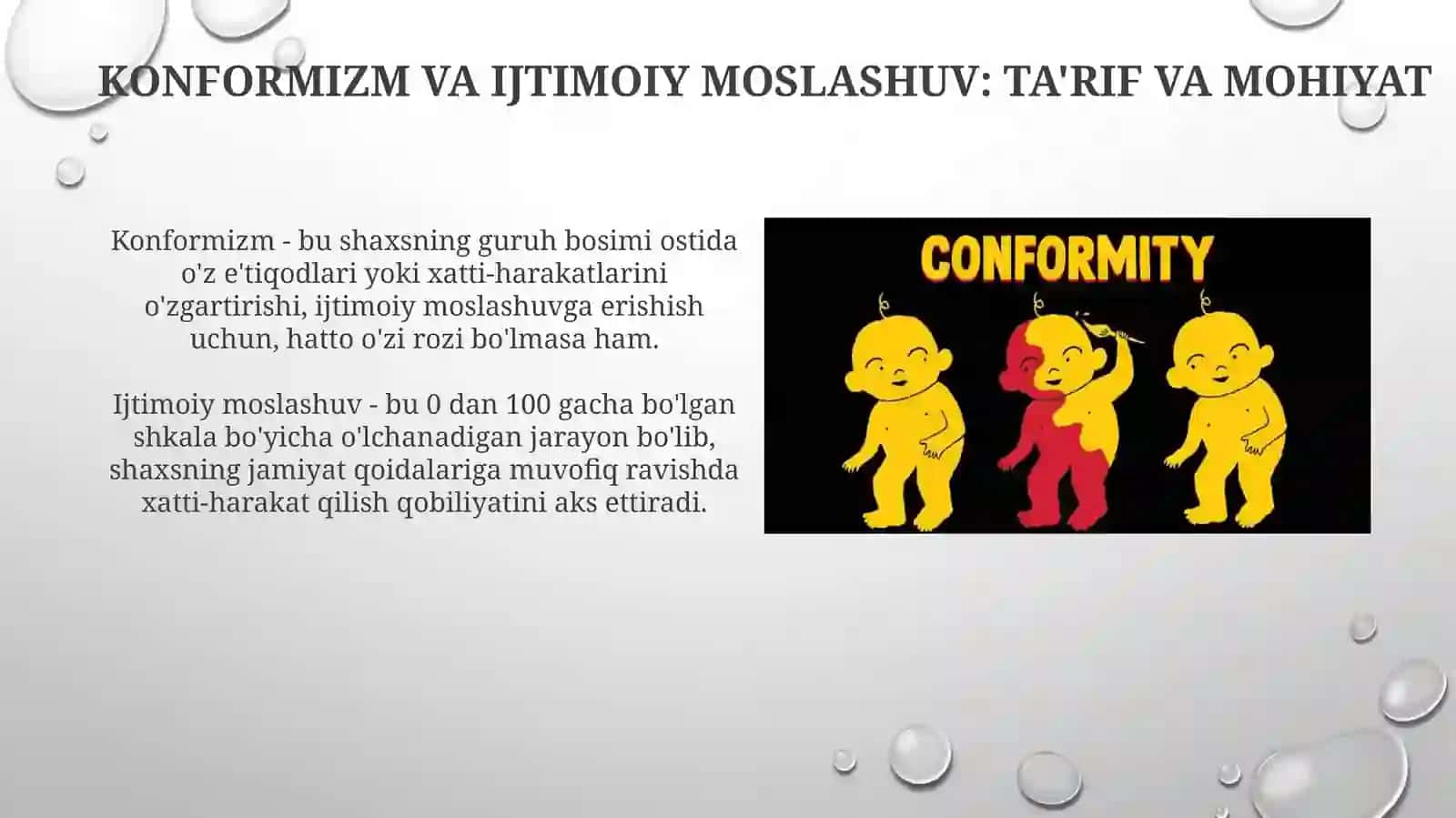Konformizm va Ijtimoiy Moslashuv: Asosiy Tushunchalar va Mexanizmlar 3