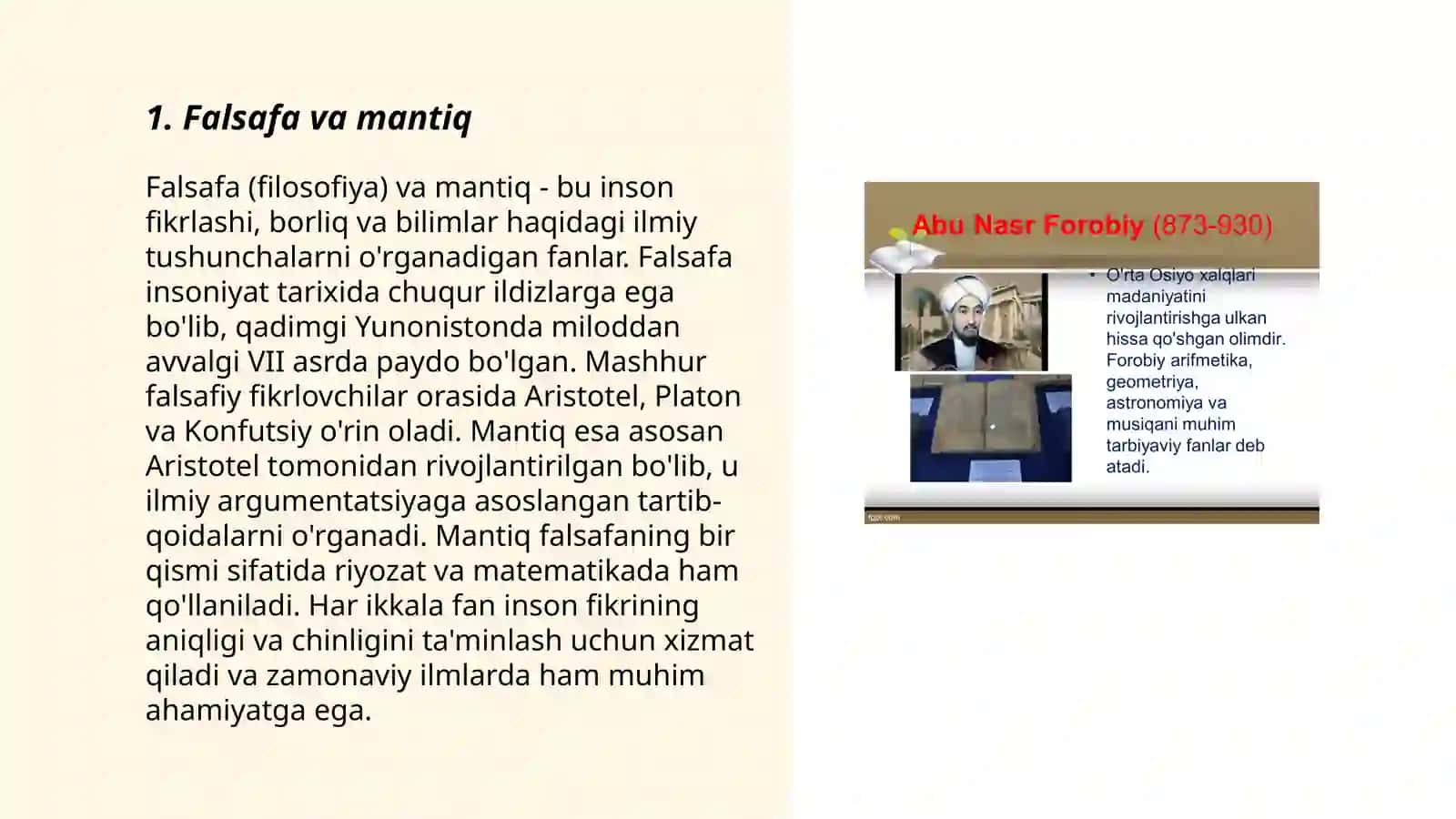 Abu Nasr Farobiyning falsafiy qarashlari 3