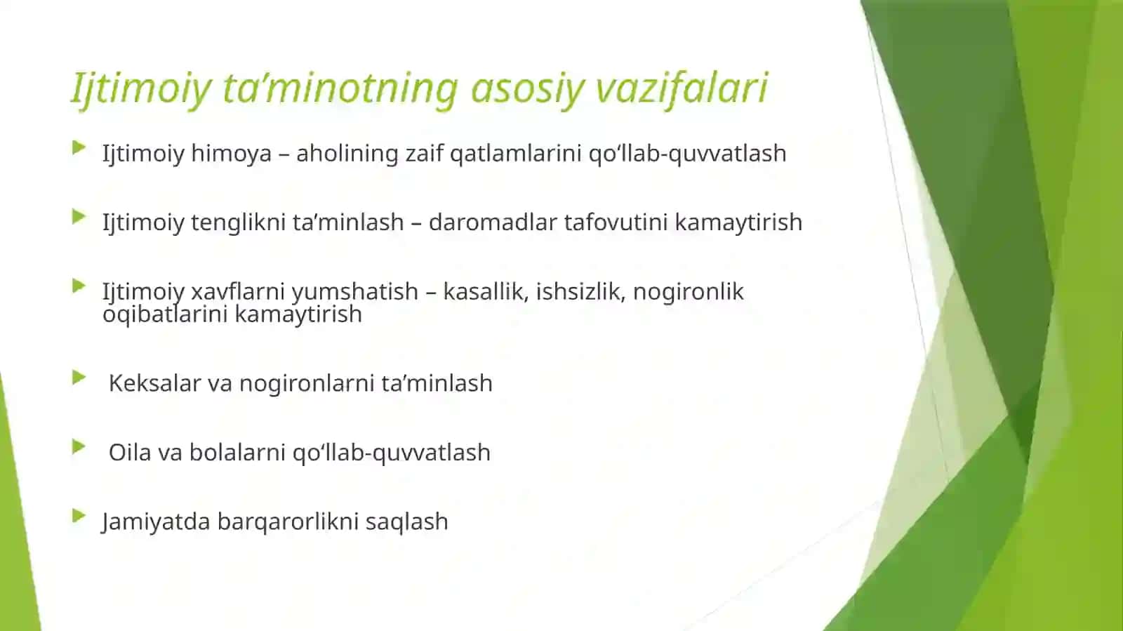 Ijtimoiy ta’minot: uning vazifasi, tarixi va kelajagi 3