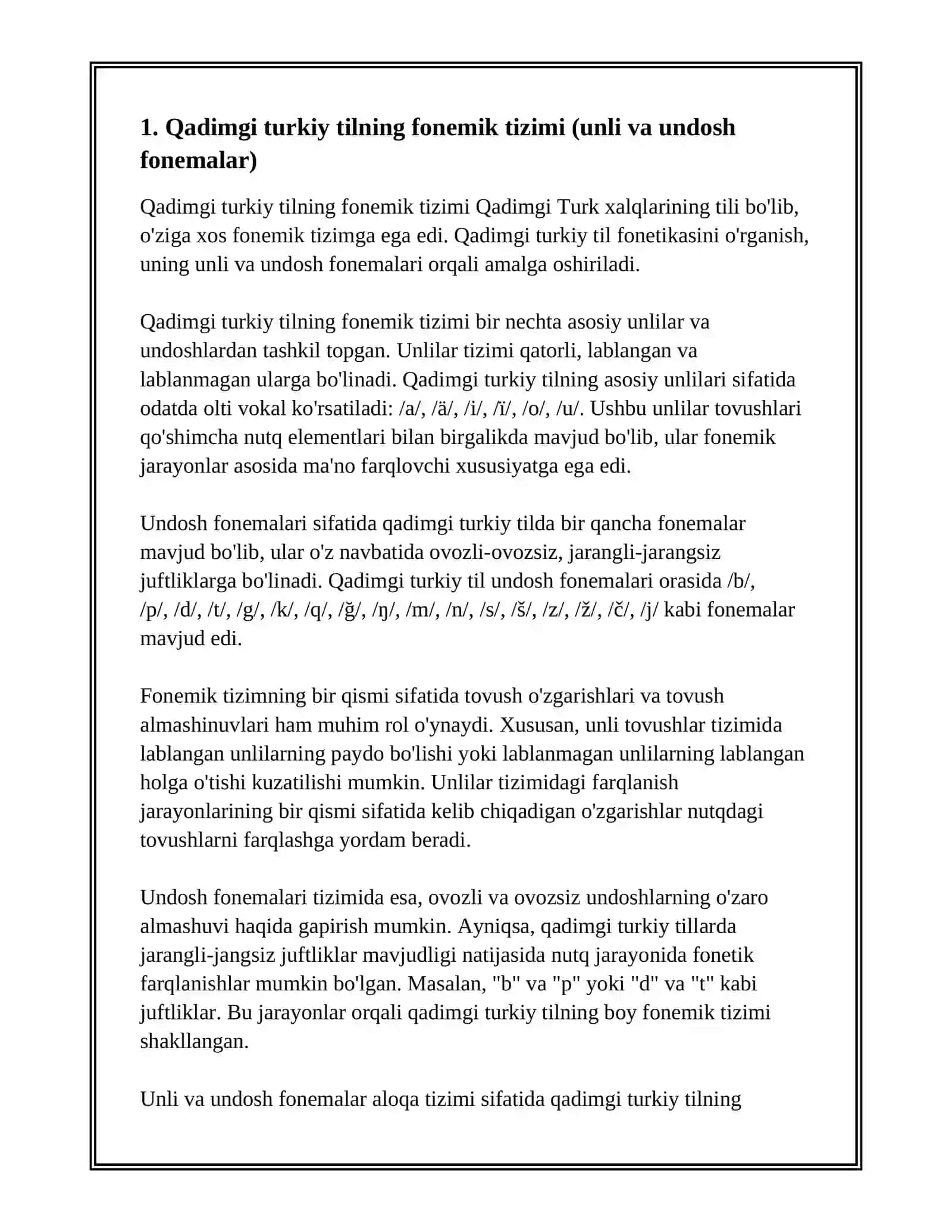 QADIMGI TURKIY TIL FANETIKASI VA LEKSIKASI 3