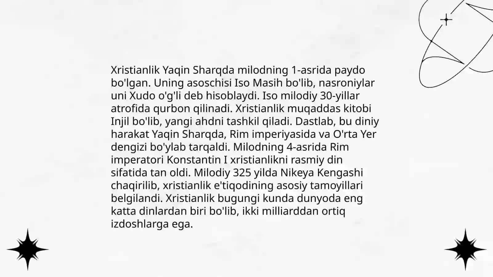 Xristianlik dini tarixi va asosiy gʻoyalari 3