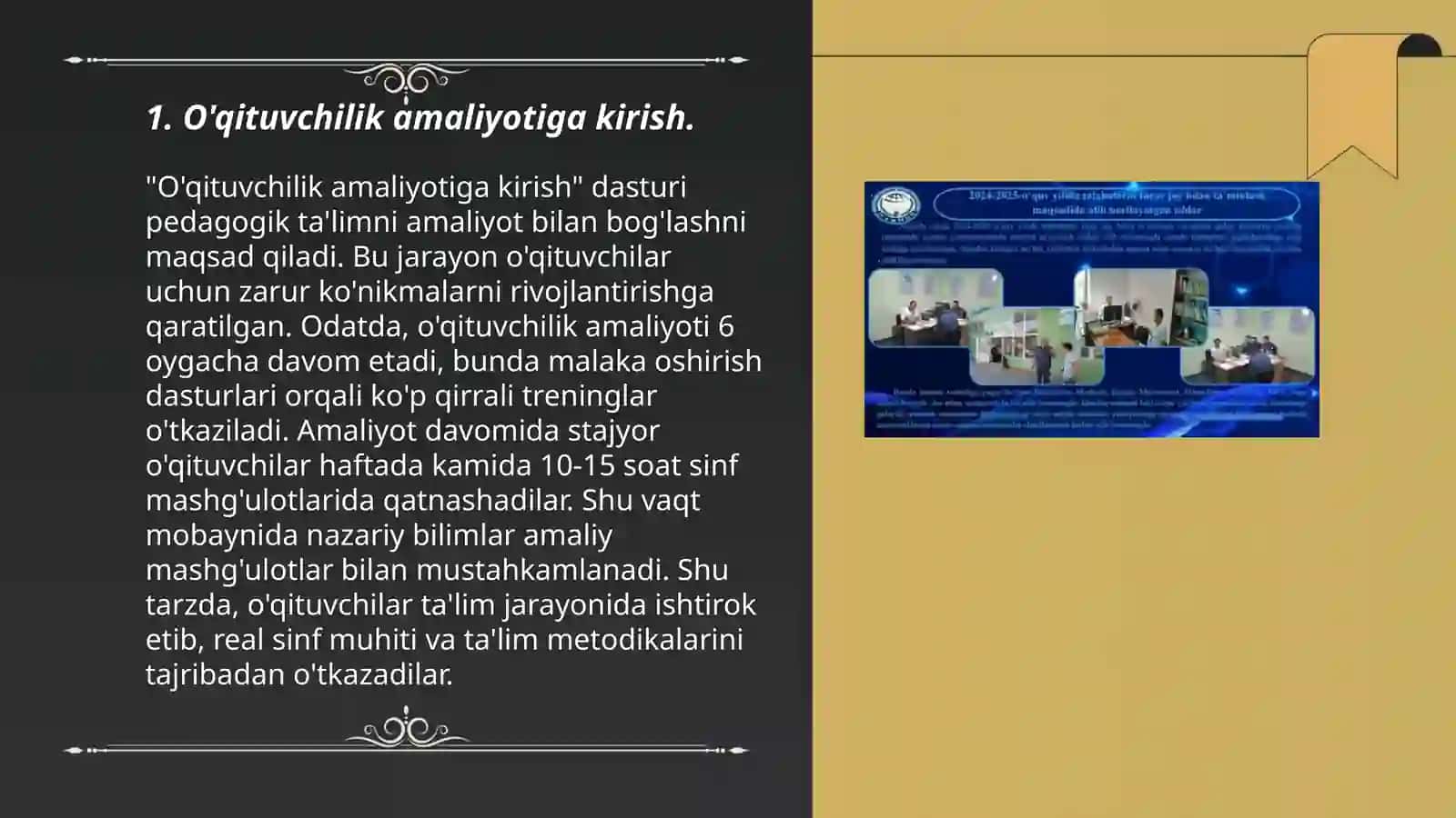 O'qituvchilik amaliyotiga kirish 3