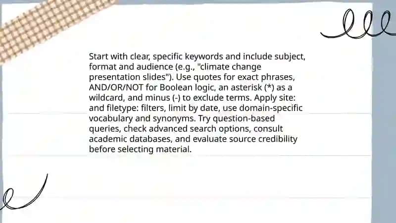 Effective Web Search Strategies 3