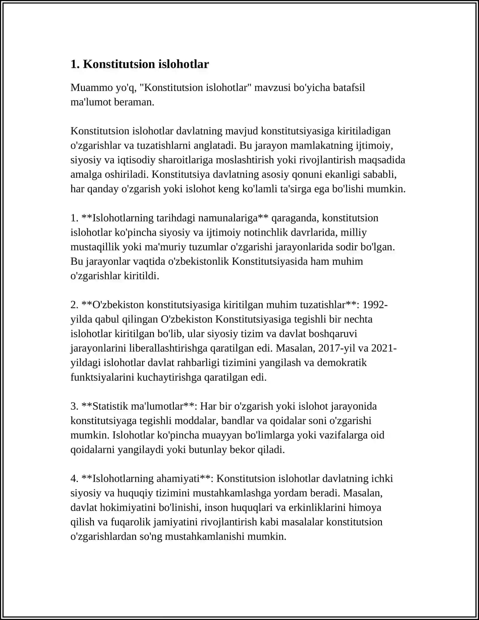 MUSTAQILLIK YILLARIDA DAVLAT BOSHQARUVI TIZIMIDA AMALGA OSHIRILGAN ISLOHOTLAR 3