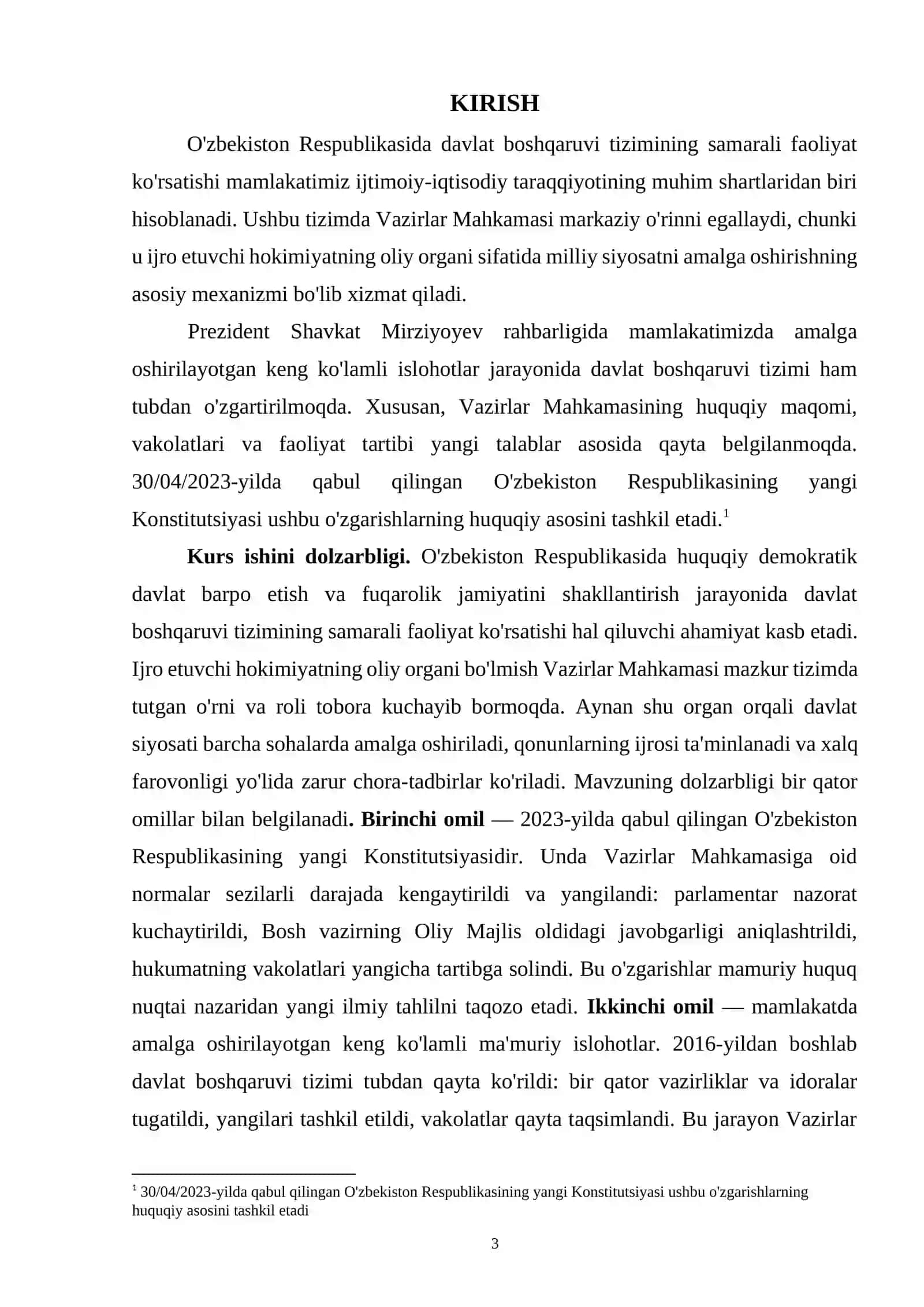 Vazirlar Mahkamasi huquqiy maqomi 3