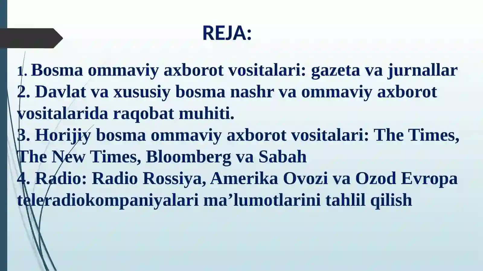 Jahon mеdia va axborot makonida raqobat muhiti 3