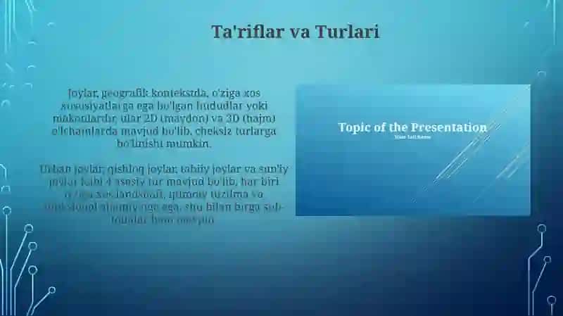 Ta'riflar va Turlari 3
