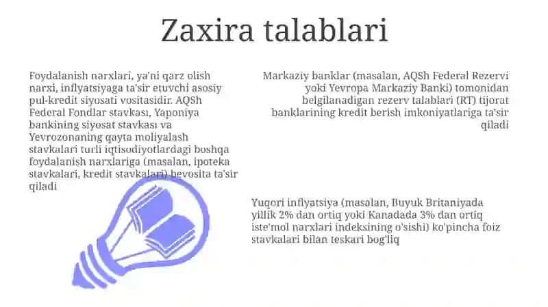 Inflatsiya va foiz stavkalari ortasidagi bogliqlik 3
