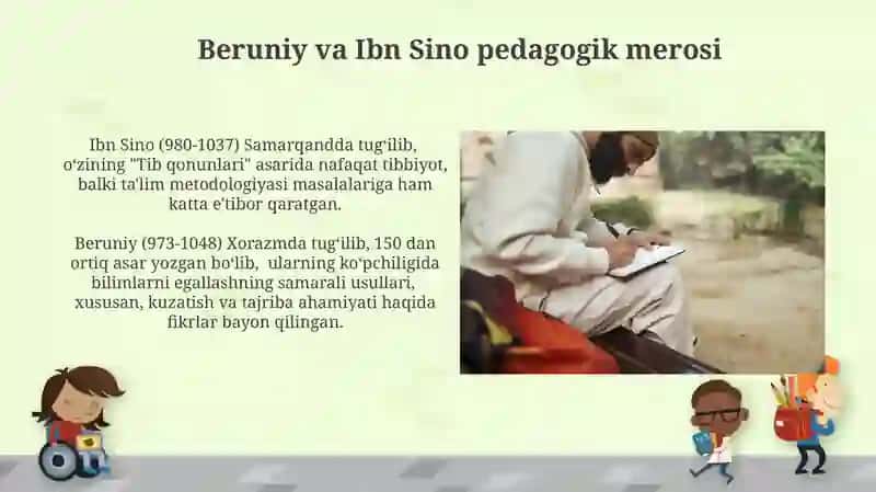 Beruniy va Ibn Sino pedagogik merosi 3