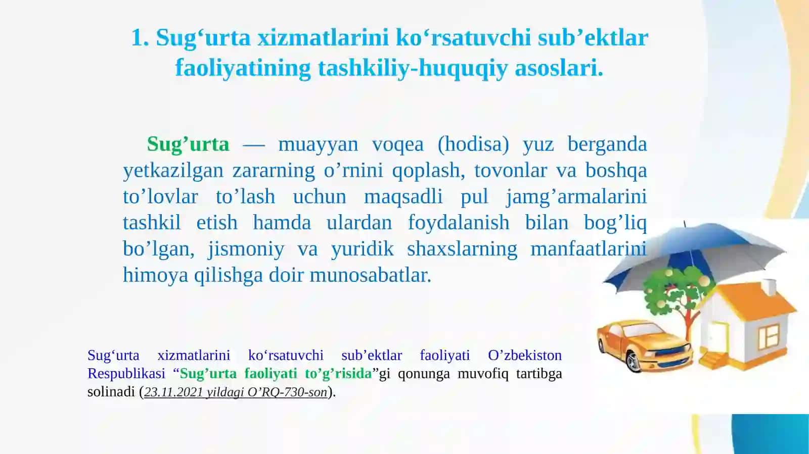 Sug‘urta va moliya xizmatlarini ko‘rsatuvchi sub’ektlar faoliyati hisobi 3