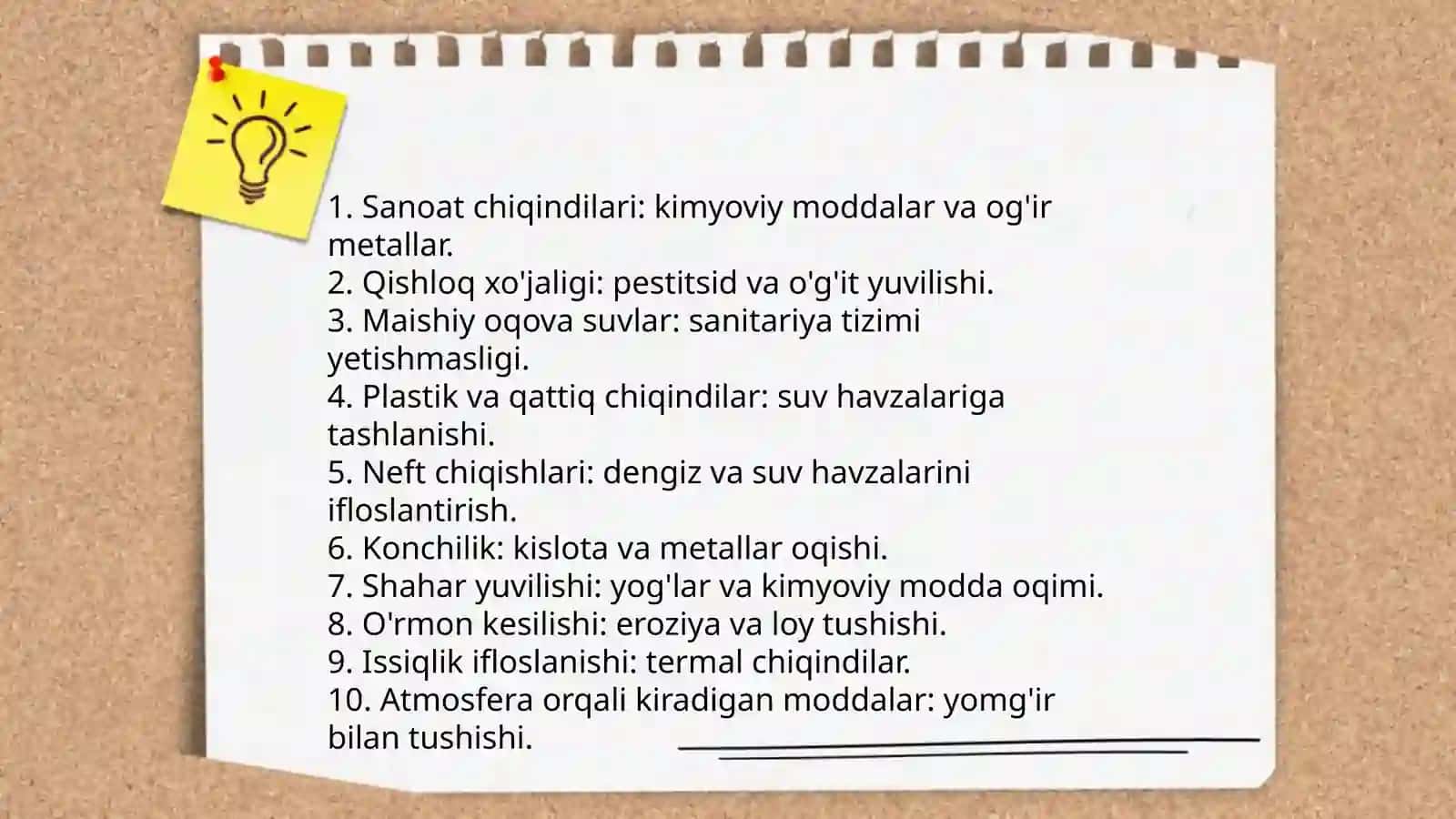 Suvning ifloslanishi va suvning ifloslanishn8 oldini olish chora tadbirlari 3