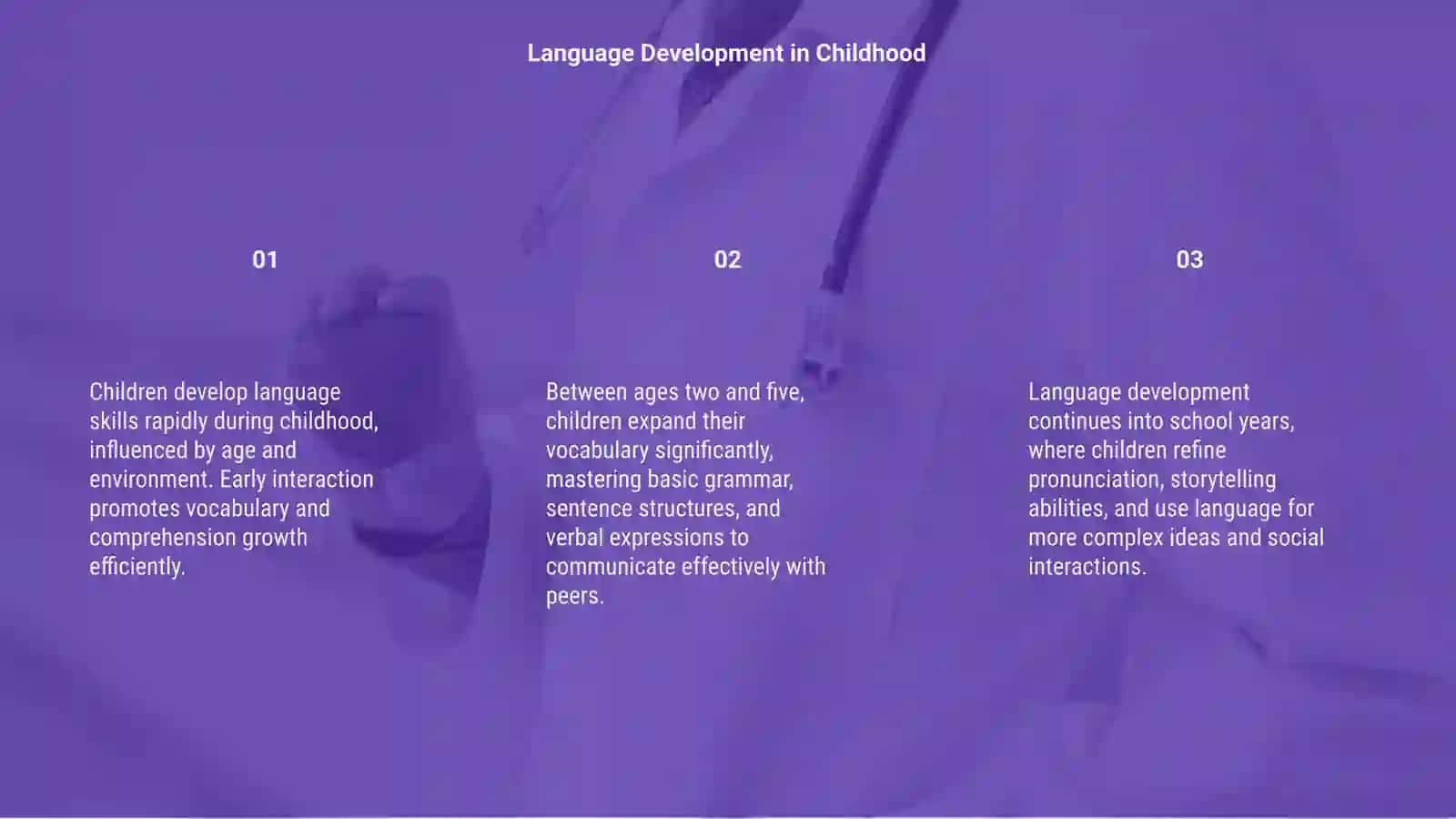 Language and age 3